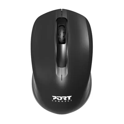 Maus Port Designs 900508 Ambidextrous Kabellos 2.4 GHz 1000 DPI Schwarz