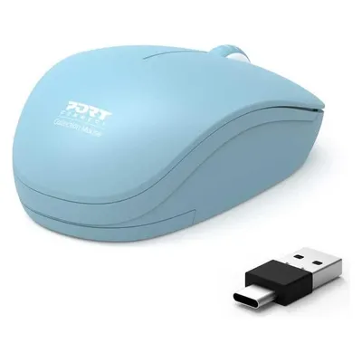 Maus Port Designs 900544 RF Wireless 1600DPI Türkis Ambidextrous Silent Click