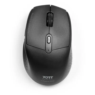 Ratón Port Designs 900715 Bluetooth 2.4GHz 2400DPI Schwarz Ergonomisch