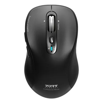 Ratón PORT DESIGNS 900720 Bluetooth 3200DPI Schwarz Wiederaufladbar Multidevice