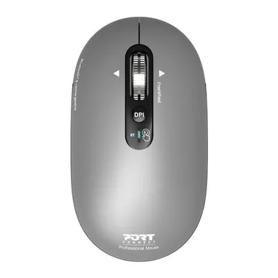 Port Designs Pure 910009 Bluetooth Maus 3200 DPI Grau Wiederaufladbar