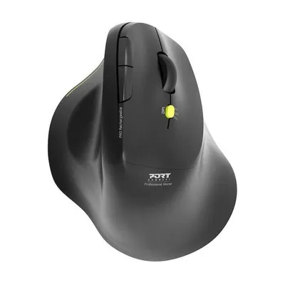 Maus Port Designs Ergo Soft 910200 Bluetooth 2.4GHz 1600 DPI Schwarz Ergonomisch