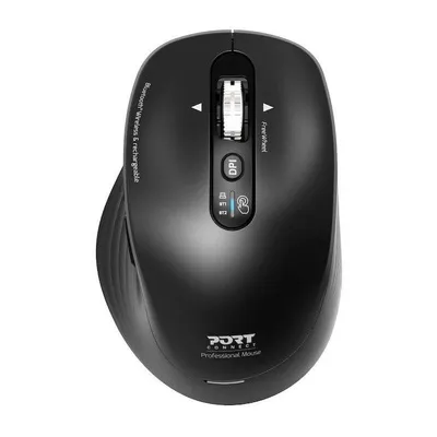 Maus Port Designs Business Kabellos Bluetooth 3200 DPI Schwarz 6 Tasten