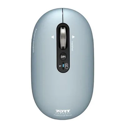 Ratón Port Designs PURE MAC Bluetooth/2.4 GHz 3200 DPI Azul Recargable