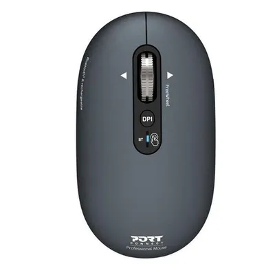 Ratón Port Designs PURE MAC Bluetooth 3200DPI Grau Clics Silenciosos Multidispositivo