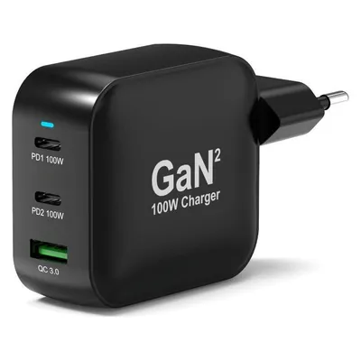 Cargador Port Designs 902100PEU GaN 100 W USB-C Power Delivery