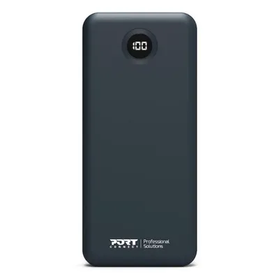 Externer Akku Port Designs 907006 10000 mAh Power Delivery Schnellladen Schwarz