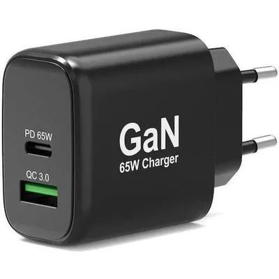Wandladegerät GaN 65W USB-C PD + USB-A Port Designs 902104EU