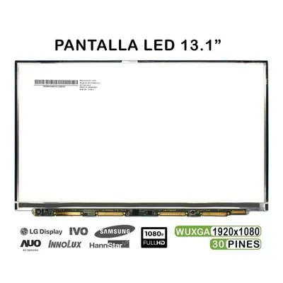 LED-Bildschirm 13.1" Laptop B131HW02 V.0 1920x1080 30 Pins