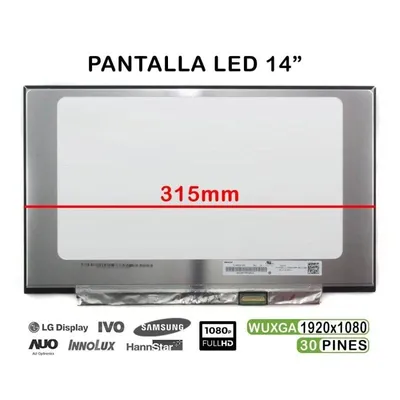 LED-Bildschirm 14" Laptop B140HAN04.0 B140HAN04.1 B140HAN04.3 315mm FHD 30 Pins
