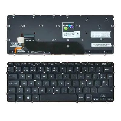 Laptop-Tastatur mit Hintergrundbeleuchtung Dell Xps 13 L321x 0x52tt Schwarz