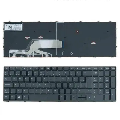 Tastatur für Laptop HP Probook 450 G5 455 G5 470 G5 L01028-001 Schwarz mit Rahmen