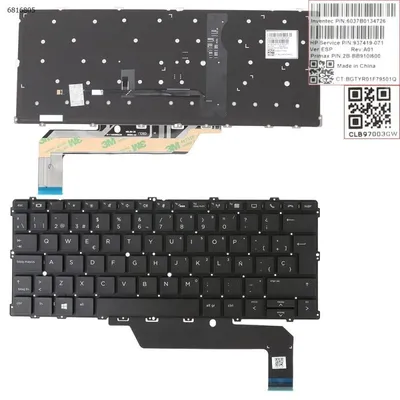 Tastatur mit Hintergrundbeleuchtung für Laptops der HP Elitebook X360 1020 G2 1030 G2-Serie