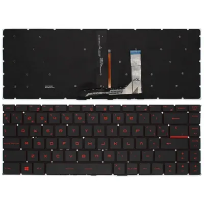 Laptop-Tastatur mit Hintergrundbeleuchtung für Msi Gf63 Gf65 Gs65 Gs65vr Schwarz