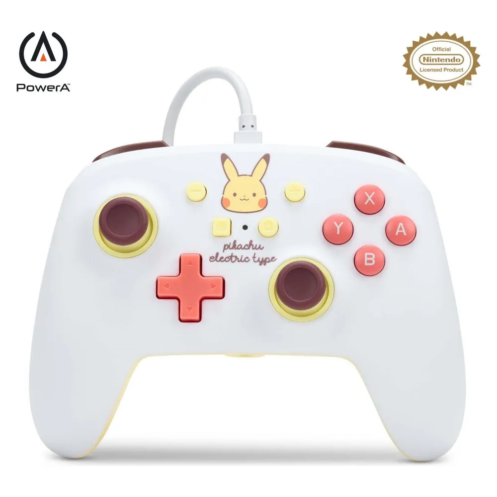 Power A Controller mit abnehmbarem Kabel Pokémon Pikachu Electric Type für Nintendo Switch