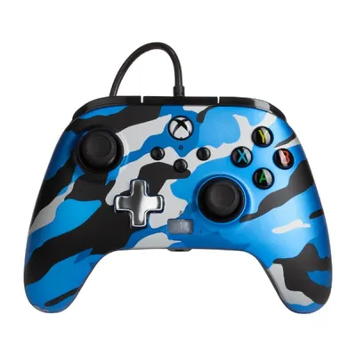 Power A Kabelgebundener Controller Blaue Camouflage für Xbox Series X / S / Xbox One / PC