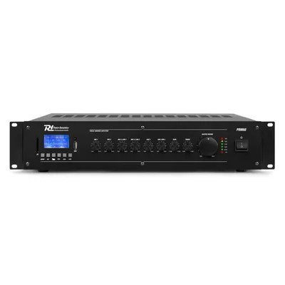 Verstärker Power Dynamics PRM60 60W RMS Stereo Kabel BT USB/SD LCD Fernbedienung