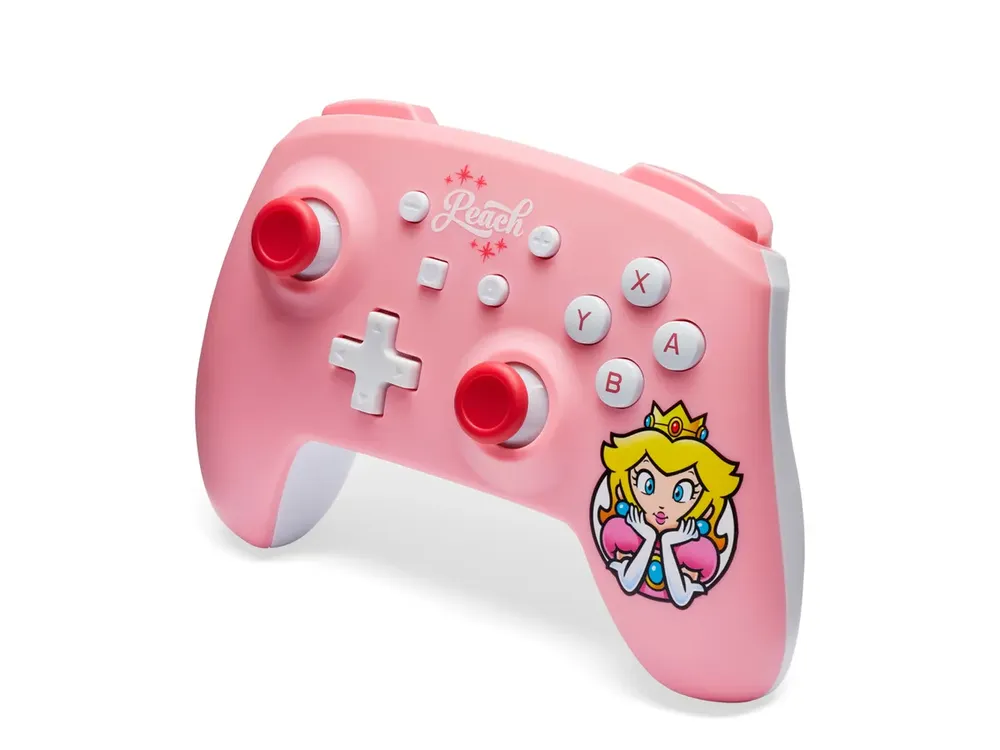 Kabelloser Controller für Nintendo Switch, Princess Peach-Rosa