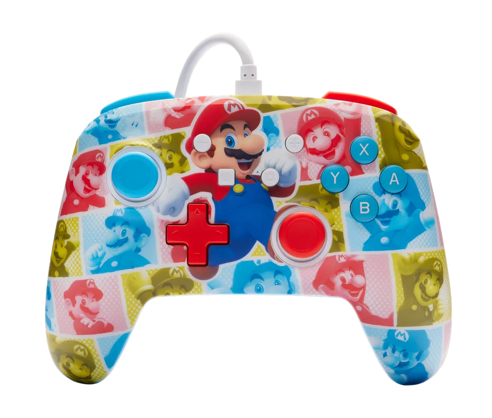 Verbesserter kabelgebundener Controller für Nintendo Switch, Mario-Heldenrolle
