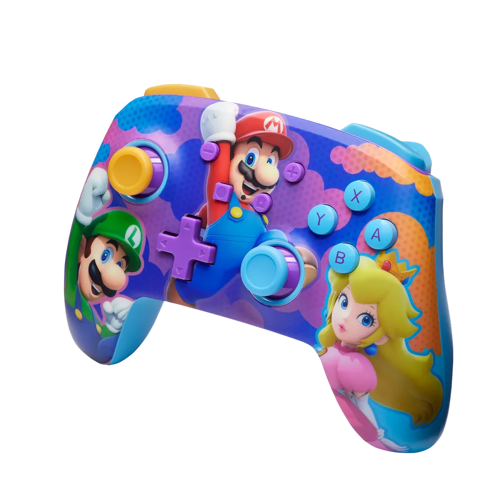 Verbesserter kabelloser Controller für Nintendo Switch, Farbspritzer-Helden