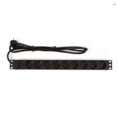 PDU-Steckdosenleiste Powergreen 9 Steckdosen 16A Kabel 2m Aluminium