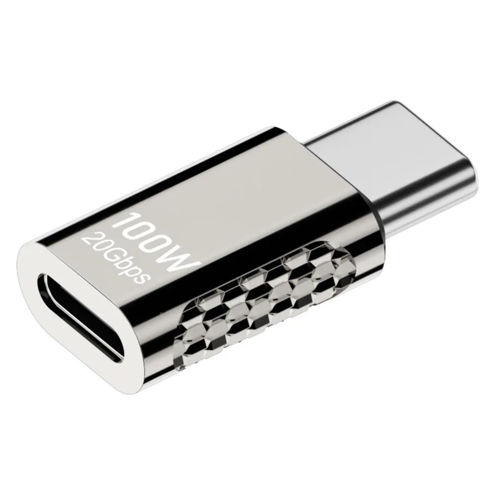 PowerGuard Titan USB-C Short Extension Male/Female Adapter 100W 20 GBit/s