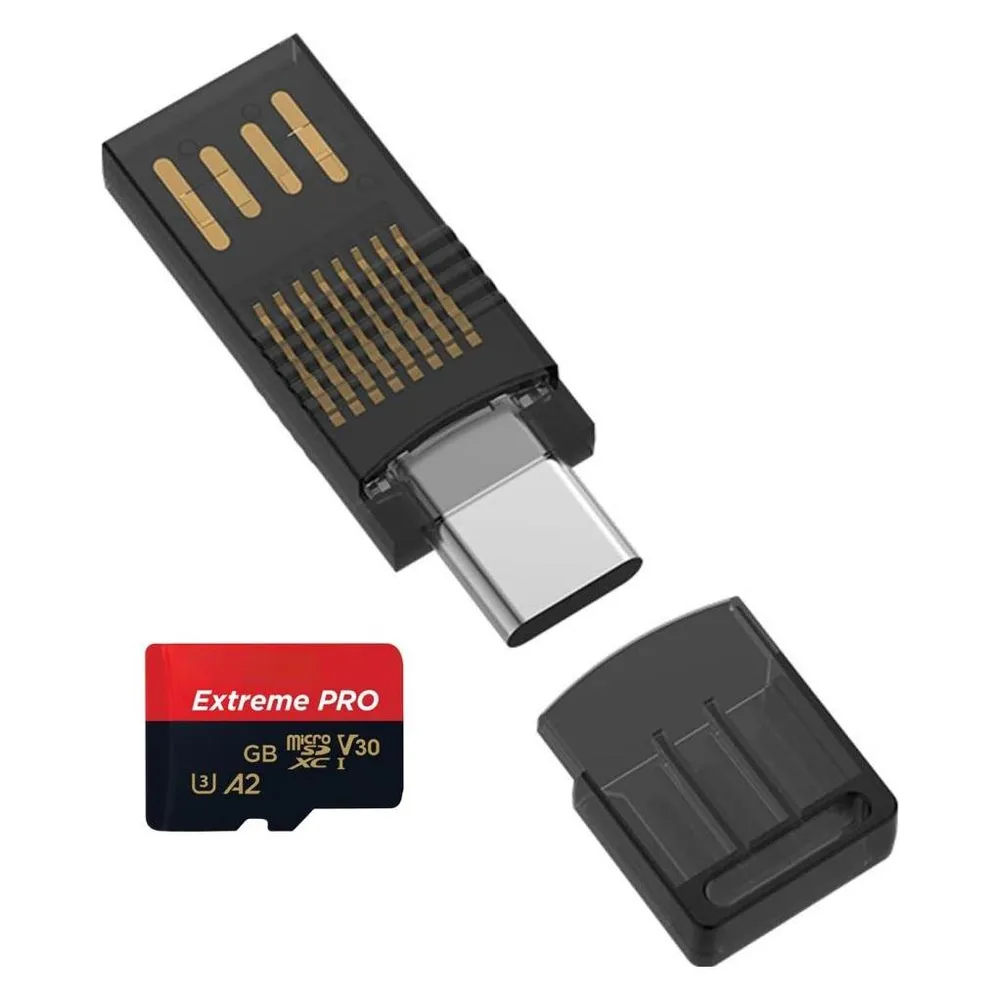 PowerGuard 2 in 1 USB-C USB-A to MicroSD Adapter