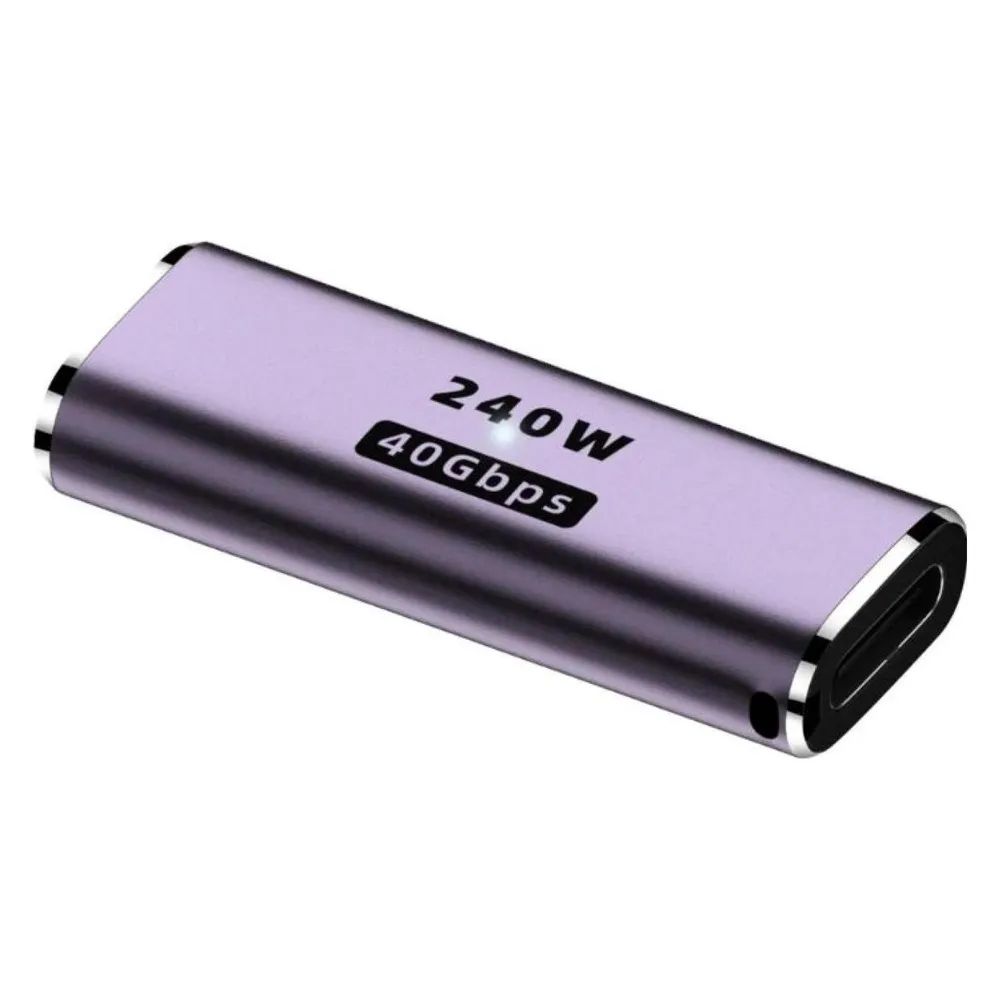 PowerGuard USB-C Gender Changer Connector USB4 40 Gbit/s 240W