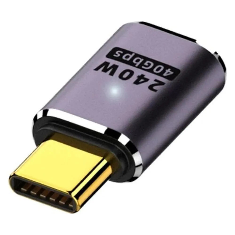 PowerGuard USB-C Short Extension Male/Female Adapter USB4 240W 40 GBit/s