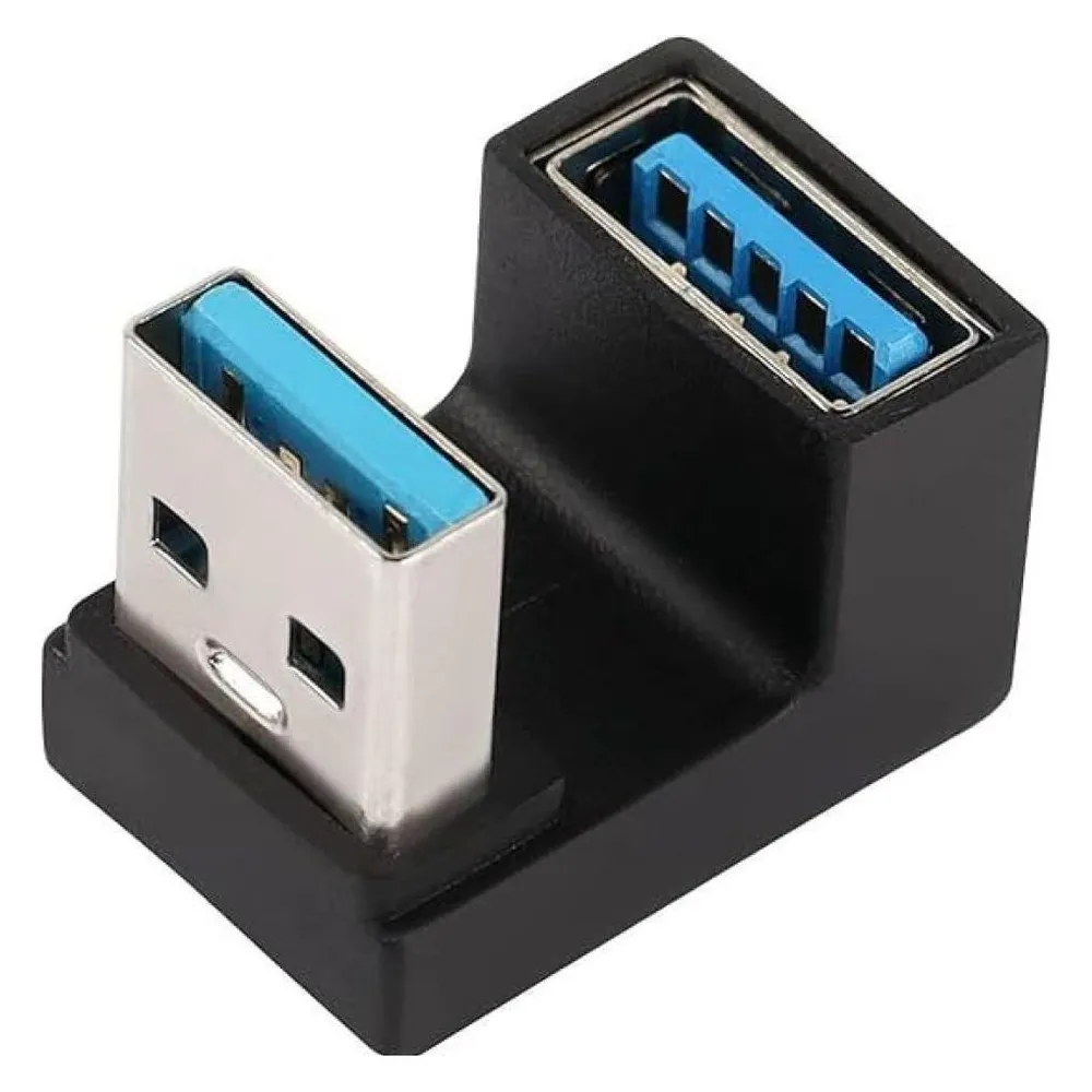 PowerGuard USB-A zu USB-A 180 Grad Winkel U-Form nach unten Adapter