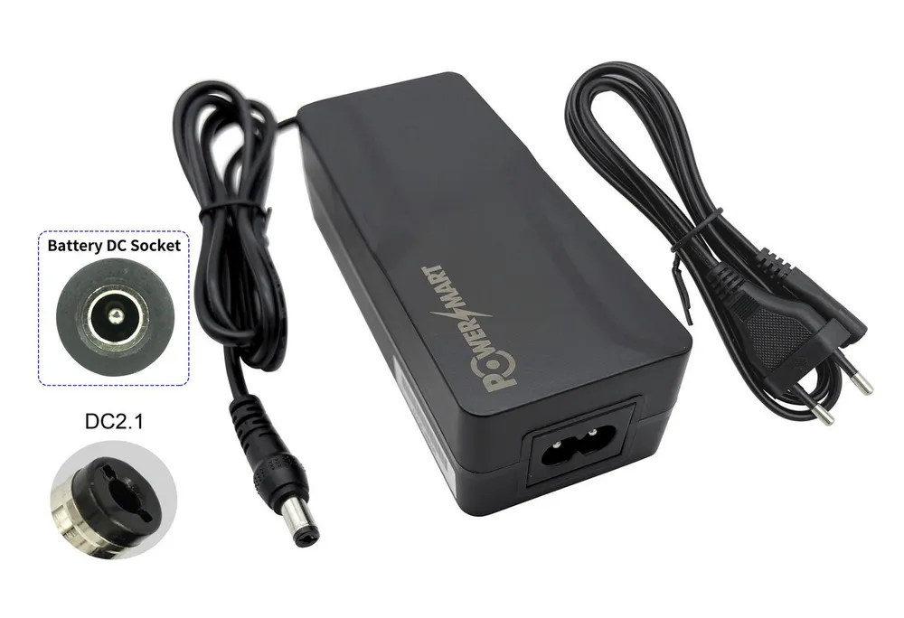 PowerSmart Batterie-Ladegerät (36V Netzteil für Ansmann 3200-0008,3200-0001,1036-401-090)