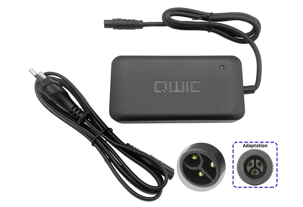PowerSmart CSS081020E.302 Batterie-Ladegerät (für Qwic Urban bicycle battery 300Wh BA00090, 400Wh BA00091, 500Wh BA00092(36V 2A)