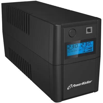 PowerWalker VI 650SE LCD/IEC Unterbrechungsfreie Stromversorgung (USV) Line-Interaktiv 0,65 kVA 360 W 4 AC-Ausgänge