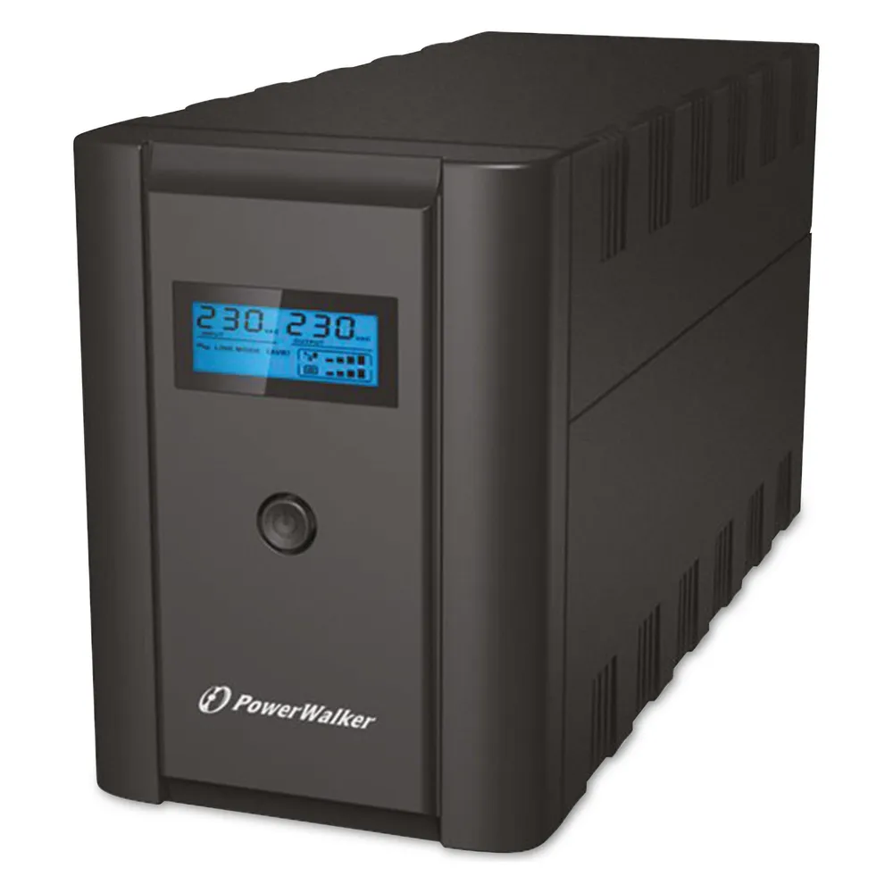 Powerwalker VI 2200 SHL Schuko 2200VA / 1200W Leitung Interaktiver USV-Turm AVR HID LCD HID
