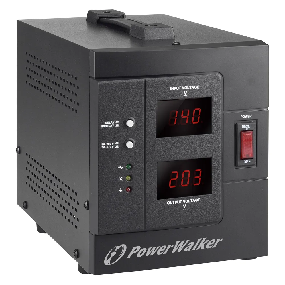 Powerwalker AVR 1500 SIV FR - 110-280 V - 50-60 Hz - 1500 VA - 1200 W - 2 AC-Ausgänge - 312