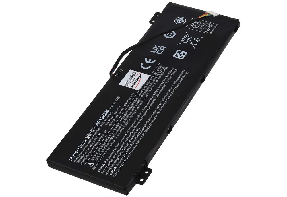 Powery Akku für Acer Typ AP18E8M Laptop-Akku 3700 mAh (15.4 V)