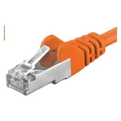 PremiumCord Patch cable CAT6a S-FTP, RJ45-RJ45, AWG 26/7 0.25m orange