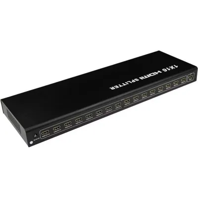 Switch PremiumCord 16 Ports HDMI 1.4a Modell khsplit16b mit externem Netzteil