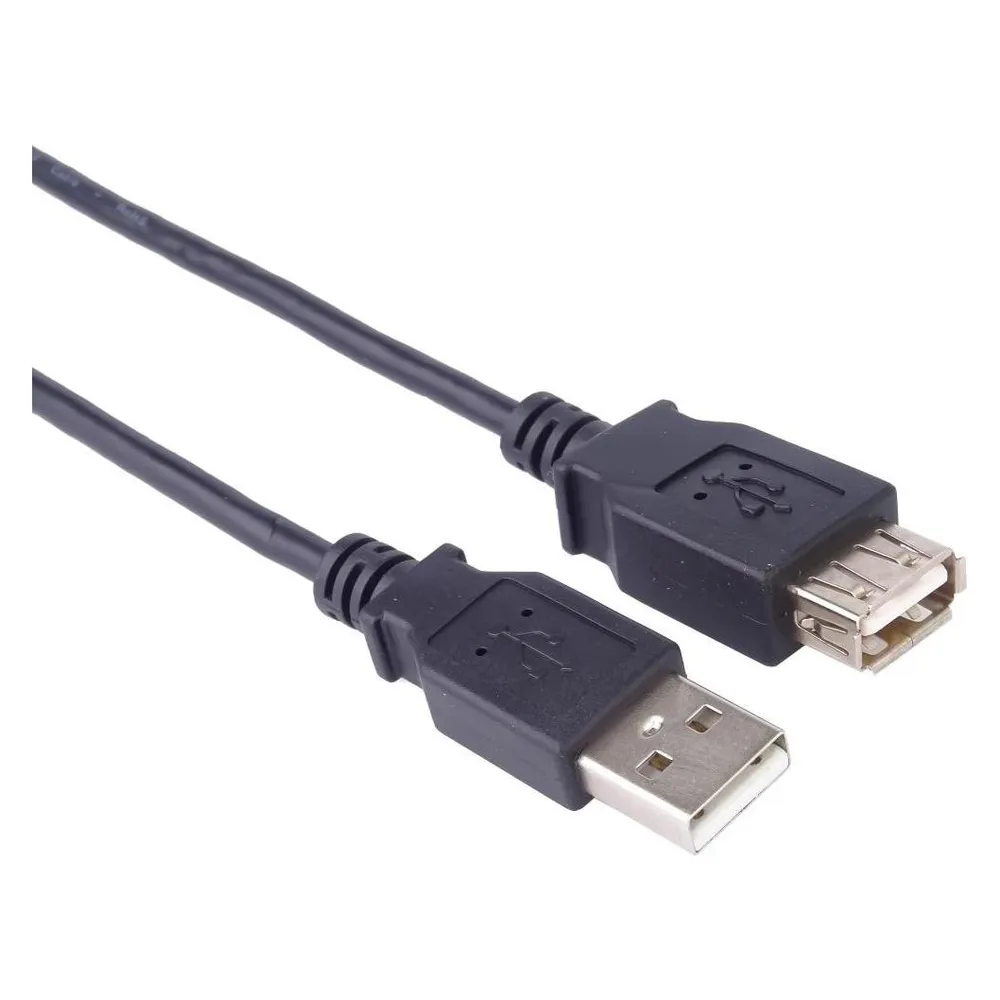 PremiumCord USB 2.0-Verlängerungskabel, A-A, 1 m, schwarz