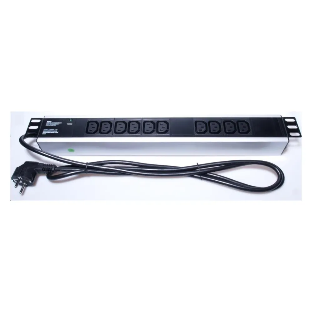 PremiumCord Power Panel für 19" Rack 1,5U, 10xIEC