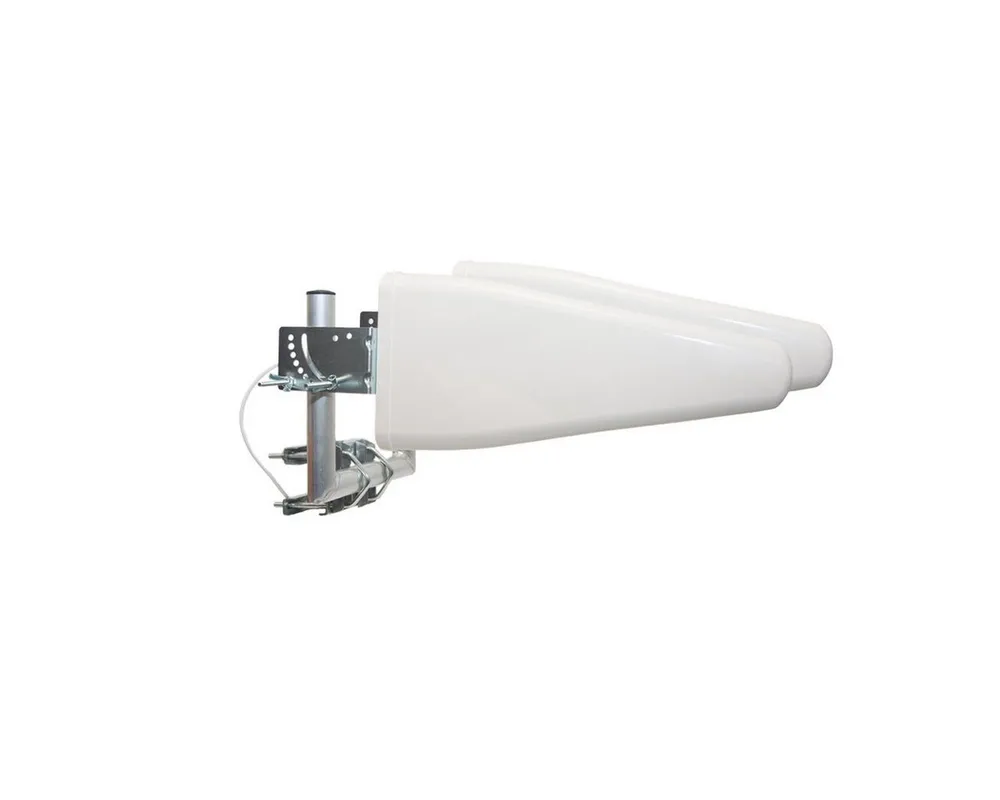 PremiumX LTE Antenne 3G 4G Mobiles Netzwerk 2x Außenantenne 10m Kabel U-Halter Mobilfunkantenne