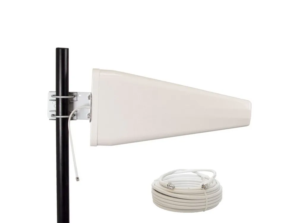 PremiumX LTE Antenne 3G 4G Mobiles Netzwerk Außenantenne Outdoor 10m Kabel Mobilfunkantenne