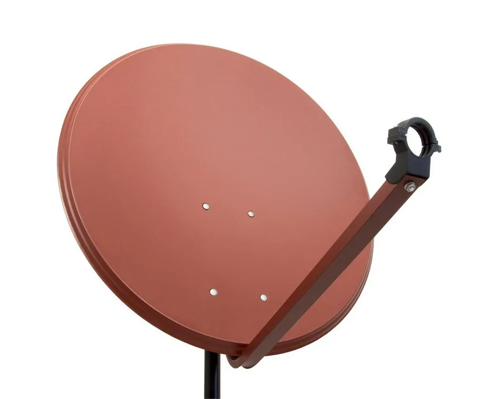 PremiumX PXA100 Satellitenschüssel 100cm Aluminium Ziegelrot SAT Spiegel SAT-Antenne
