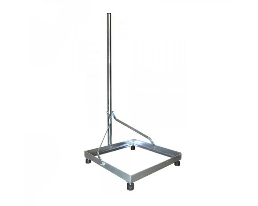 PremiumX SAT-Halterung Balkonständer 50x50cm Stahl 1m Mast SAT Flachdachständer