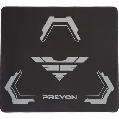 PREYON Falcon Speed M Fußmatte 450x400x3mm Stoff mit genähten Kanten, rutschfest, wasserabweisend