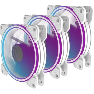 PC-Lüfter Preyon Eagle Eye 120 mm PWM ARGB Weiß 3er-Pack