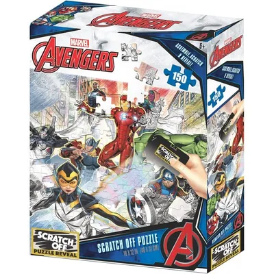 Prime 3D Scratch Puzzle Marvel Charakter Collage 150 Teile