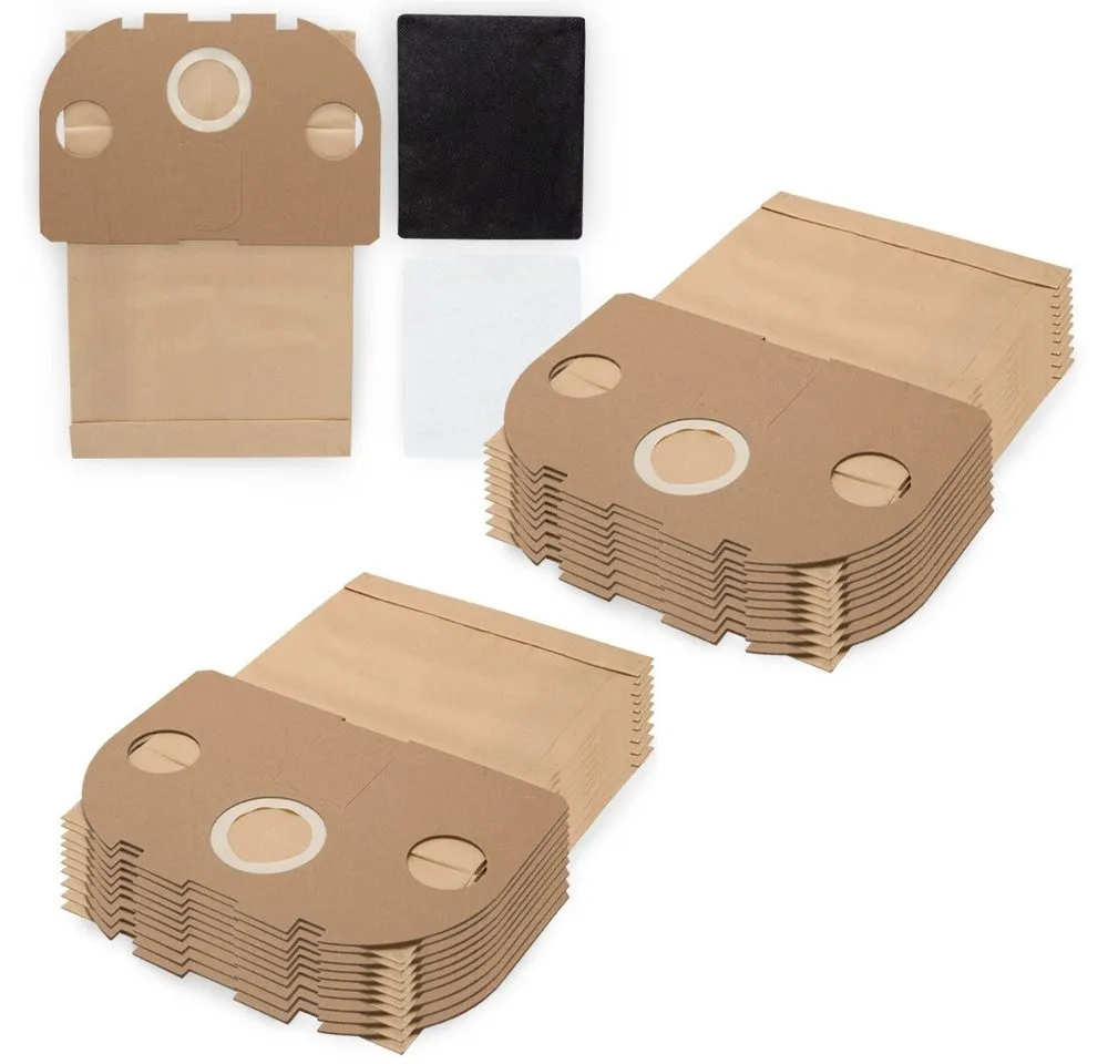 PRIMEBAG Staubsaugerbeutel 20 Staubbeutel und 4 Filter passend für Vorwerk Tiger 250 251 252