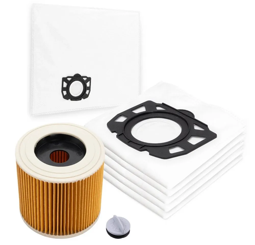 PRIMEBAG Staubsaugerbeutel 5 Beutel 1 Filter für Kärcher KFI 357 und KFI 3310 kompatibel