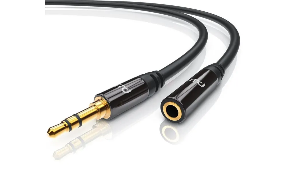 Primewire Audio-Kabel, AUX, 3,5-mm-Klinke (1000 cm), HiFi Audio Klinkenkabel / Verlängerungskabel - 10m